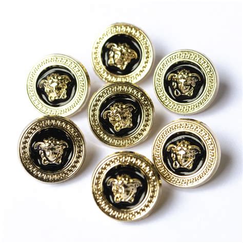 fake versace buttons|versace button down.